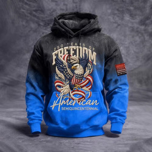 เสื้อฮู้ดผู้ชาย ผ้าฝ้าย 100% 300gsm ระบายอากาศได้ดี แขนยาวปกติ มีกระเป๋า เหมาะสำหรับใส่ลำลอง - Product Image 3