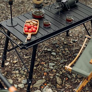 Portable Height <strong>Adjustable</strong> <strong>Folding</strong> Camping <strong>Table</strong> <strong>Picnic</strong> Barbecue IGT <strong>Table</strong> for Camping Car Travel - Product Image 3