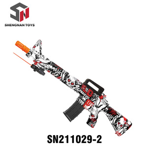 Unisex manuale automatico <span class=keywords><strong>M16</strong></span> pistola ad acqua in plastica giocattolo a batteria gioco di tiro giocattolo per bambini - Product Image 2