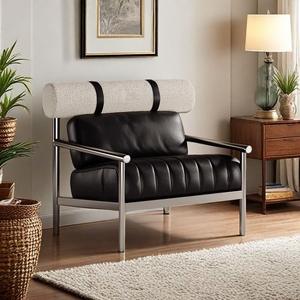 Fauteuil <span class=keywords><strong>de</strong></span> loisirs moderne design en acier inoxydable Mobilier canapé <span class=keywords><strong>de</strong></span> salon créatif pour bureau à domicile - Product Image 6