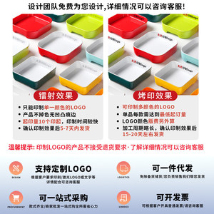 Xiangyuan <b>melamine</b> tableware <b>plates</b>, two-color stackable square fruit <b>plates</b>, creative hot pot restaurant buffet side dish - Product Image 5