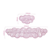Tapis de Souris en Gel de Silicone Transparent en Forme de Raisin de Dessin Animé, Ensemble de Tapis de Jeu Imprimé UV, Couleurs Personnalisables, Logo, Repose-Poignet, Petit Coussinet de Soutien