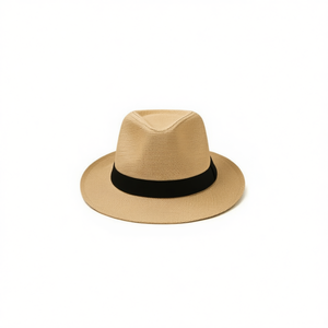 Chapeau Panama Angelina avec ceinture noire 57 58 59 cm pour hommes et femmes, accessoire de mode estival - Product Image 3