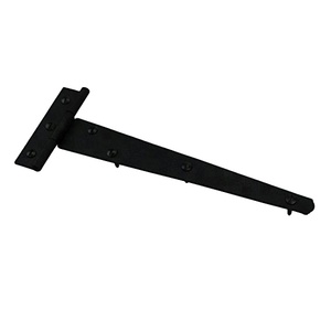 Charnière de fenêtre en fer forgé noir robuste WEKIS, antirouille, en zinc, pour abri de jardin, charnière décorative pour porte - Product Image 5