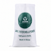 Sac tissé en PP blanc de 20 kg, 25 kg, 50 kg, imprimé sur mesure, antidérapant, haute capacité de charge, avec impression couleur pour l'emballage de poudres