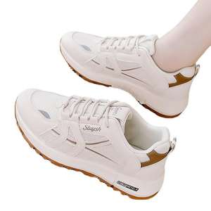 Sepatu ujian sekolah menengah wanita, sepatu lari ujian pendidikan fisik tali lompat penyerap guncangan sol lembut ringan - Product Image 4