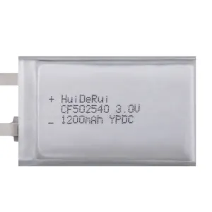 CF502540 3V 1200mAh 박막 좋은 품질 기본 리튬 배터리