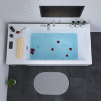 Bain froid intégré en acrylique avec refroidisseur, contrôle numérique, spa à remous, 200x86x70cm, pour récupération athlétique et thérapie