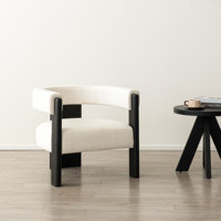 Chaises de salle à manger en chêne massif de style nordique moderne, écologiques, durables, avec trois supports et assise en tissu, design à 3 pieds