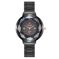 Montre à quartz pour femme la plus vendue, avec bracelet en acrylique, effet sable mouvant, strass en forme de diamant, miroir brillant, écologique, directement de l'usine