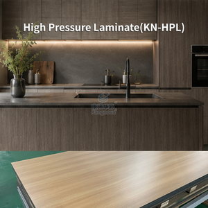 Lámina Laminada Compacta Moderna para Gabinetes de <span class=keywords><strong>Cocina</strong></span>, <span class=keywords><strong>Formica</strong></span> HPL de 12 mm, Resistente al Fuego y al Agua, con Acabado de Grano de Madera para Encimeras - Product Image 2
