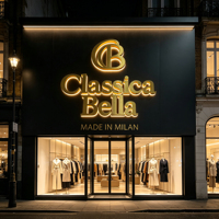 Enseigne LED extérieure personnalisée pour entreprise, lettres lumineuses rétroéclairées, enseigne murale 3D en métal et acrylique pour la publicité des commerces