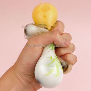 ของเล่นซิลิโคนน่ารักบรรเทาความเครียดสำหรับทุกเพศ ของเล่นบีบฟองสบู่ตลกๆ ของเล่นนุ่มลดความเครียดรูปผลไม้และแก้ว - Product Image 4