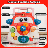 Poussettes multifonctions pour bébés Zhorya, jouets, trotteur d'activités pour bébés avec musique et lumière