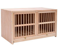 Cage à pigeons pliable en bois de pin de haute qualité, durable, écologique, respirante, pour l'extérieur, facile à assembler