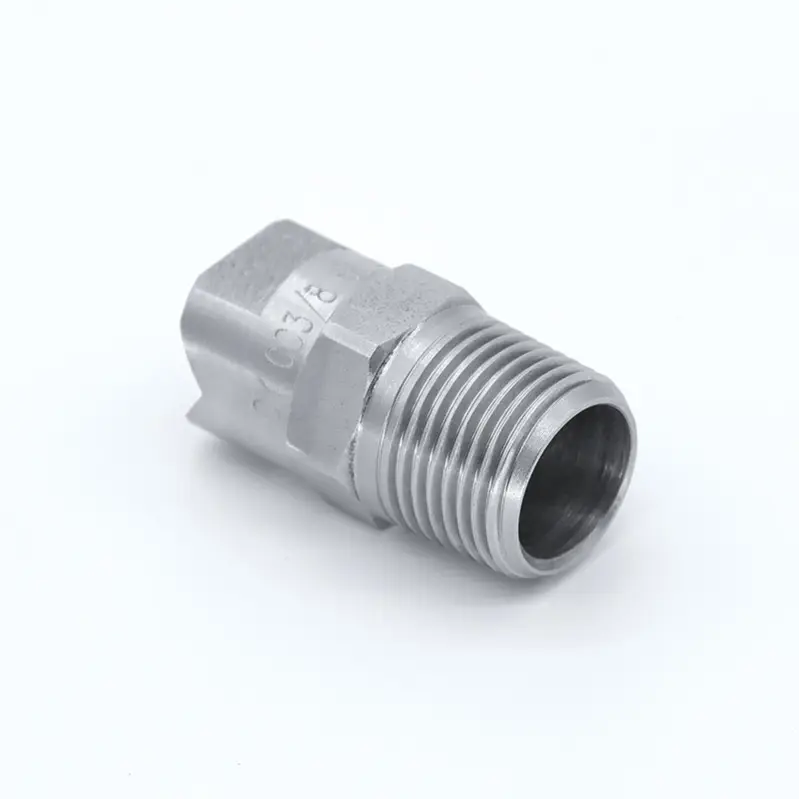 Cleaning Equipment Parts High Pressure Nozzle 1/8 1/4 Stainless Steel Brass Flat Fan Water Sand Blasting Spray Nozzle