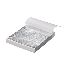 Nhà Máy Giá giả bạc lá vàng <span class=keywords><strong>Sheets</strong></span> đối với đồ Nội Thất Tường giấy và trần trang trí 9*9cm Đài Loan lá vàng lá - Product Image 1