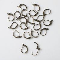 Zhubi 16MM métal rond crochet fermoirs en alliage de Zinc boucles françaises or argent plaqué boucle d'oreille crochets bijoux à bricoler soi-même faisant des accessoires