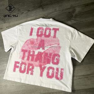 T-shirt surdimensionné épais en coton délavé à l'acide personnalisé à faible MOQ, impression de t-shirts pour hommes, vente en gros de chemises pour hommes - Product Image 4