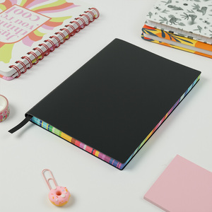 New hot-bán tùy chỉnh A5 máy tính xách tay với một dải ruy băng Bookmark, lưới giống như giấy bên trong và các mặt đầy màu sắc rực rỡ - Product Image 3