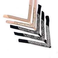 Sandales tongs en V pour femmes avec motif en verre thermodurcissable et strass à coudre, accessoires de chaussures DIY