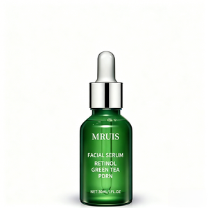 Sérum raffermissant au thé vert PDRN, <span class=keywords><strong>soin</strong></span> coréen végétalien pour les ridules et l'aplanissement de la texture de la peau, disponible en <span class=keywords><strong>coffret</strong></span> cadeau MRUIS 30ml - Product Image 2