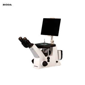 Microscopio Monoculare Metallurgico Invertito a Lunga Distanza con Obiettivo Infinity Plan per Scienza dei Materiali, Illuminazione LED - Product Image 3