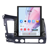 Radio Android para Auto Tesla de 9.7 Pulgadas para Honda Civic 2005-2012 con Car-play, Navegación GPS, WiFi+4G, DSP, BT