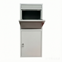 Boîte à colis extérieure de grande taille, boîte aux lettres en acier, finition peinture poudrée, design durable, serrure à clé, boîte de livraison de colis pour jardin
