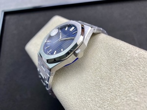 Reloj Mecánico de Lujo, Super Calidad, Resistente al Agua, 41mm, Fábrica ZF, Movimiento ETA 4302, 15500, Zafiro Luminoso, Azul - Product Image 4