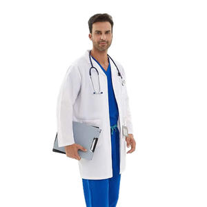 Nouvelle blouse de laboratoire pour hommes d'été en tissu tricoté de haute qualité de couleur vive Logo personnalisable pour les infirmières médecins personnel médical - Product Image 3
