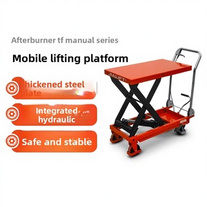 Platform Pengangkat Manual Roda Empat Tugas Berat Seri Jialift PT 150kg, Meja Hidrolik Scissor Lift 700X500mm untuk Penggunaan Pertanian 42kg - Product Image 5
