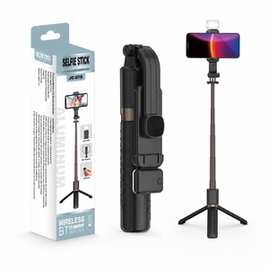 Trípode JC-07S de Aluminio con Textura de Rejilla y Luz LED de Relleno, Palo Selfie Extensible de 985mm para Transmisiones en Vivo - Product Image 1