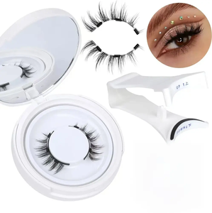 <span class=keywords><strong>Faux</strong></span> <span class=keywords><strong>Cils</strong></span> Magnétiques Réutilisables Naturels Effilés à 3 Aimants, Sans Colle Nécessaire, avec Applicateur - Product Image 6