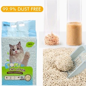 Litière pour chat en tofu végétal, écologique, sans poussière, biodégradable, prix usine - Product Image 1