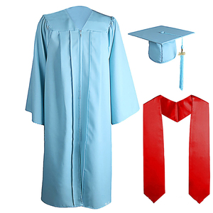 2024 Bán Buôn Chất Lượng Tốt Nhất 4 Mảnh Đặt Hoàng Gia Tốt Nghiệp Gown Và Cap Cho Cao Đẳng Hoặc Đại Học - Product Image 4