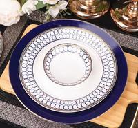 Service de table personnalisé, luxe, céramique européenne, vaisselle en grès, service de table moderne