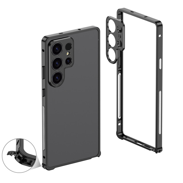 Luxury Aluminum Alloy Frame New Design Shockproof Bumper Case for Samsung for Galaxy S25 S24 S23 Ultra Business Style Phone Case