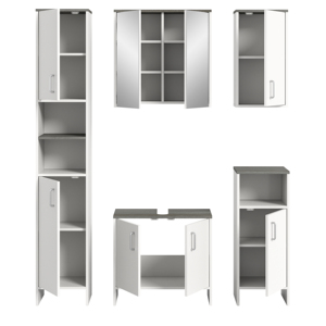 Moderno Design tedesco MDF bagno in legno vanità impermeabile con specchio per la casa o l'hotel X3SB2B01 - Product Image 3