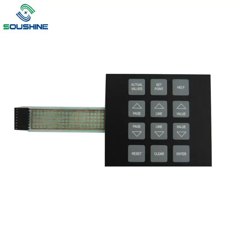 OEM custom 4x5 matrix keyboard 20 keys membrane switch keypad