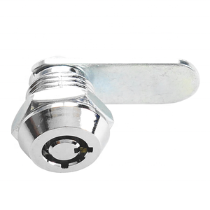 Serrure tubulaire à came en alliage de zinc et laiton chromé, qualité ANSI 2, longue durée de vie, avec 2 clés, pour boîte à outils et armoire de rangement générale - Product Image 3
