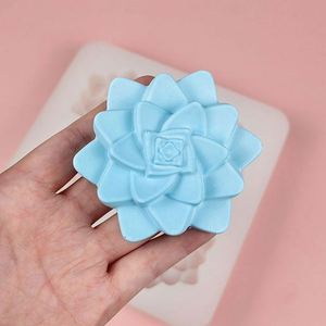 4 Cavities Flowers Silicone <b>Molds</b> DIY Chocolate Soap Fondant <b>Candle</b> <b>Mold</b> - Product Image 6