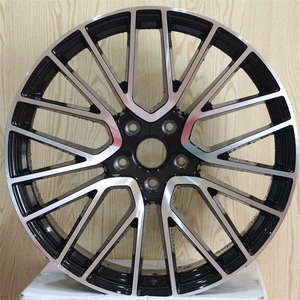 Jante en alliage 21 pouces à 10 rayons 5x130 ET46-58 CB71.6 pour <span class=keywords><strong>voitures</strong></span> de sport, style performance et course, finition noir mat, pièce de rechange améliorée - Product Image 2