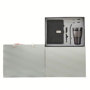 Set de Regalo de Lujo para Reunión Anual de Negocios, con 5 Cuadernos, Vaso para Café, Memoria USB y Logotipo Personalizado - Product Image 6