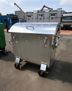 <b>Large</b> Capacity Outdoor Waste <b>Bin</b> for Recycling Environmental Protection Street Residential Community Metal <b>Bins</b> Garbage Can - Product Image 5