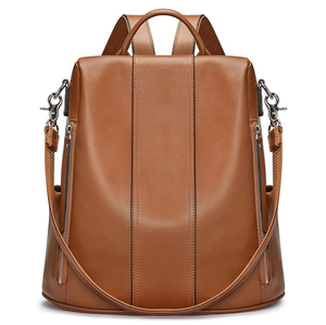 กระเป๋าเป้สะพายหลังสไตล์วินเทจ PU คุณภาพสูง แฟชั่นเกาหลี กันน้ำ ความจุต่ำกว่า 20 ลิตร กระเป๋าสะพายไหล่สุดหรูสำหรับไปโรงเรียน - Product Image 1