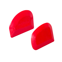 Spatule ovale flexible en PVC 105x75mm pour mastic et enduit, outil applicateur en plastique pour réparation et retouche de carrosserie automobile