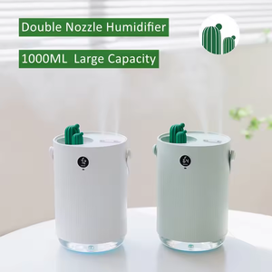 Humidificador de <span class=keywords><strong>cactus</strong></span> portátil de gran capacidad de 1L, dormitorio, sueño, purificación silenciosa, rociador de aire, lámpara de mesa pequeña - Product Image 4