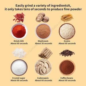 Moulin à café et mixeur domestique en acier inoxydable avec prise UE, double usage pour la préparation de poudre de café, vente en gros - Product Image 3