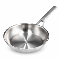 Poêle à frire Shangwey en acier inoxydable triple couche, taille et matériau personnalisables, pour four, lave-vaisselle, cuisinière à induction, écologique